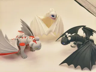 Figura Dragón 3D Huevo