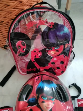 Pack Protecciones Patinaje Ladybug Niña