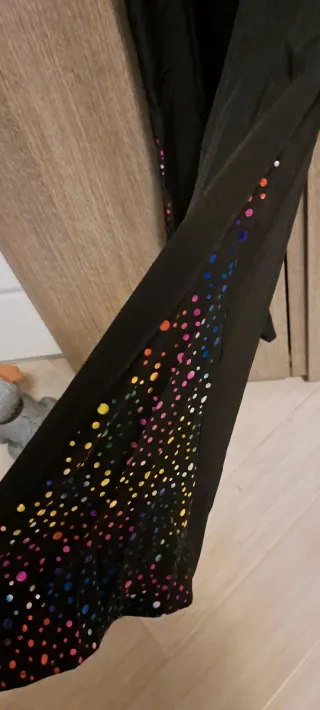 Camicia nera con pois colorati +pantaloni