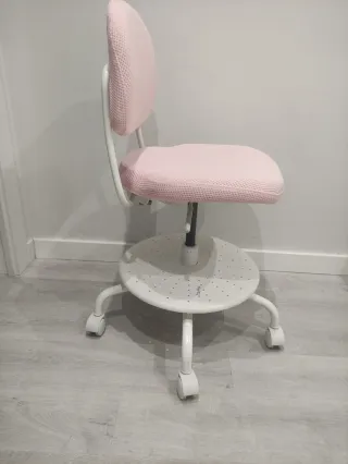 Silla escritorio infantil IKEA VIMUND rosa