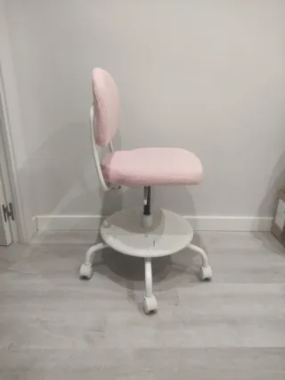 Silla escritorio infantil IKEA VIMUND rosa