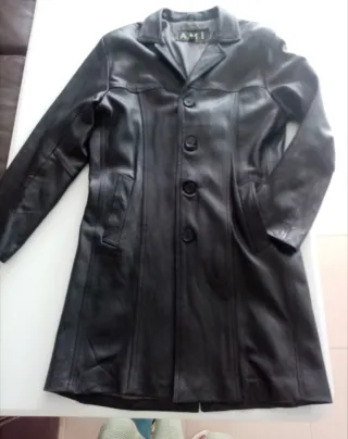 Chaquetón hombre Napa negra AMI Talla M