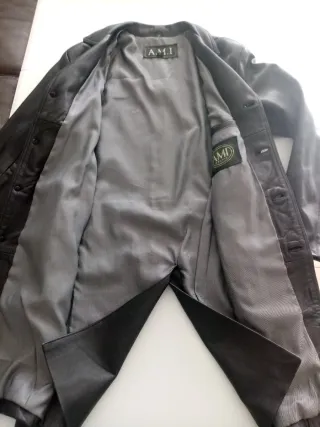 Chaquetón hombre Napa negra AMI Talla M