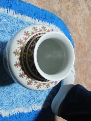 Jarrón Kaiser porcelana flores pájaros