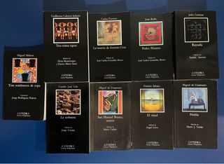 Lote libros Editorial Cátedra Letras Hispánicas