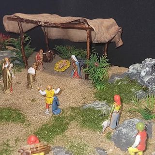 Presepe artigianale fatto a mano