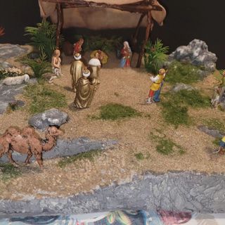 Presepe artigianale fatto a mano