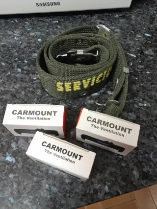 Lote cinturon y 3 soportes móvil