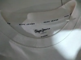 Camiseta Pepe Jeans Blanca Manga Larga