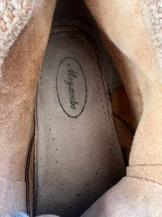 Botas de ante color coñac 39