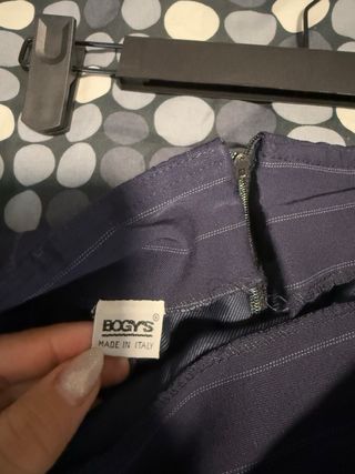 Gonna tubino blu a righe