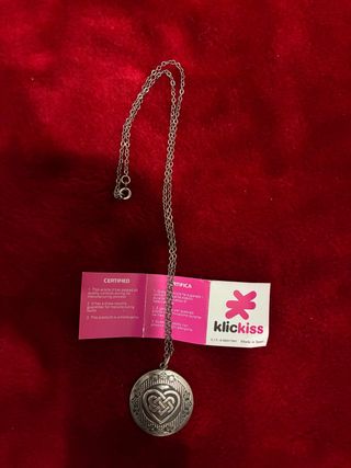 Collar klickiss corazón plata
