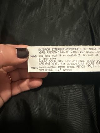 Abrigo Levita Lana Zara Marrón