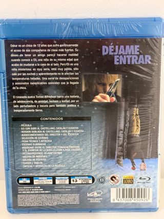 Blu-ray Déjame Entrar, nuevo y precintado