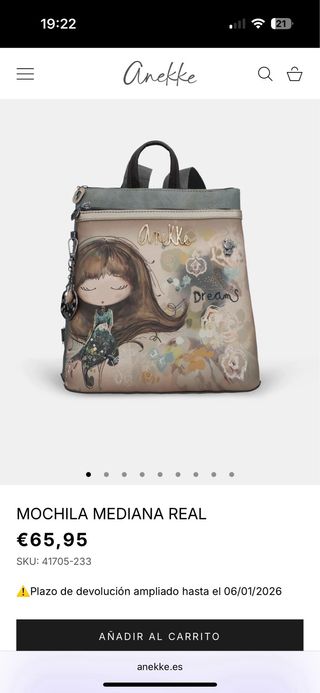 Mochila Anekke Nueva Temporada