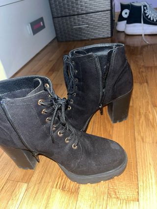 Botines negros tacón plataforma