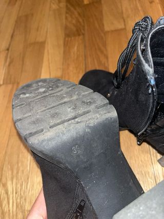 Botines negros tacón plataforma