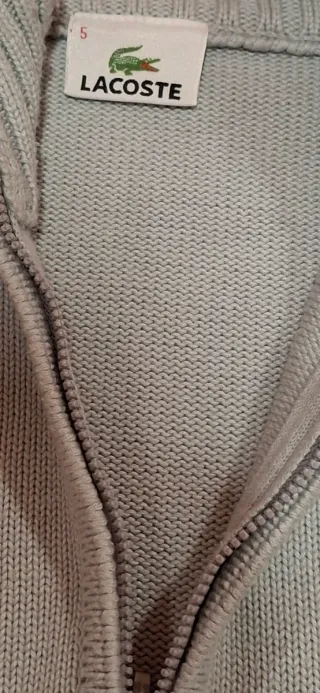 Jersey Lacoste Talla L Media Cremallera. Y regalo.