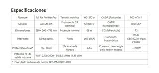 Purificador Xiaomi Mi Air 3H PRO 66W