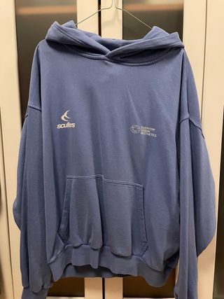 Sudadera Scuffers Azul con Capucha y Bolsillo