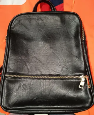 Zainetto nero ecopelle no brand