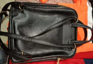 Zainetto nero ecopelle no brand