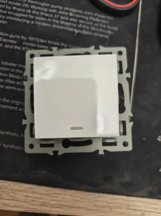 Interruptor de pared blanco