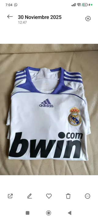 Camiseta Real Madrid Adidas 2007