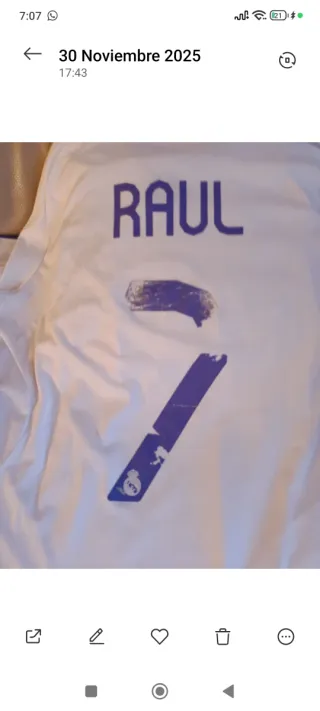 Camiseta Real Madrid Adidas 2007