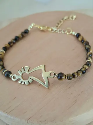 Pulsera Ojo de Tigre Virgen del Pilar.