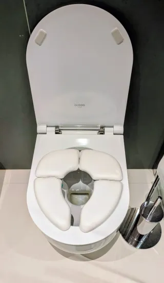 Riduttore WC imbottito pieghevole per bambini