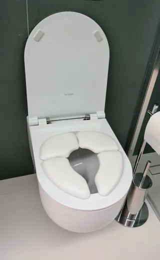 Riduttore WC imbottito pieghevole per bambini