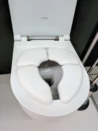 Riduttore WC imbottito pieghevole per bambini