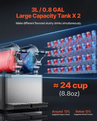 Macchina Bevande Ghiacciate Commerciale Acciaio