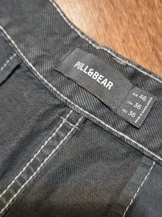 Pantaloni cargo PULL&BEAR neri baggy