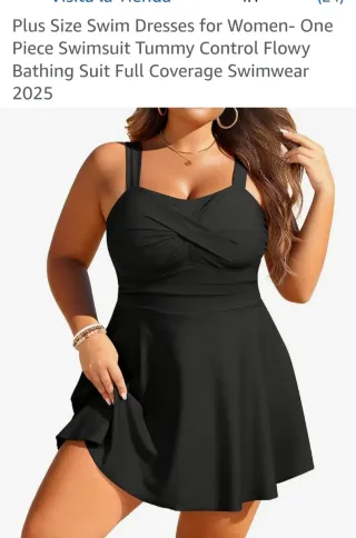 Vestido de baño talla grande mujer