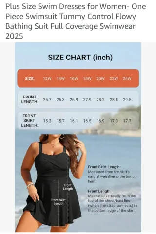 Vestido de baño talla grande mujer