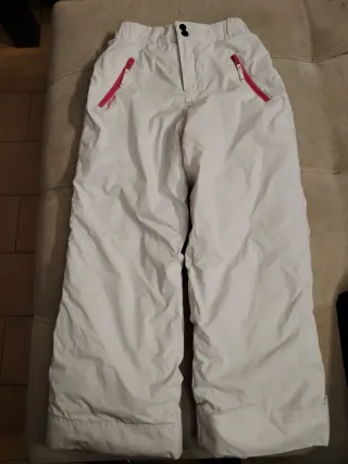 Pantalón de nieve blanco talla 10 años