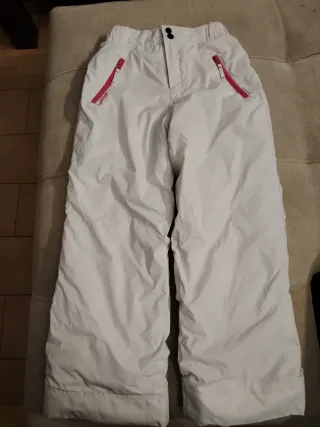 Pantalón de nieve blanco talla 10 años