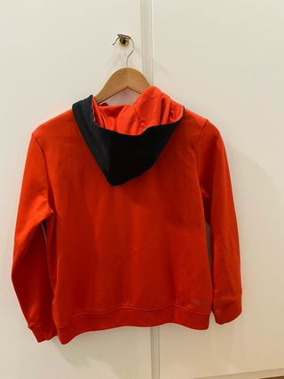 Sudadera Nike niño naranja y negra