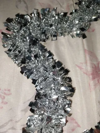 Decorazione Stella Glitter Argento