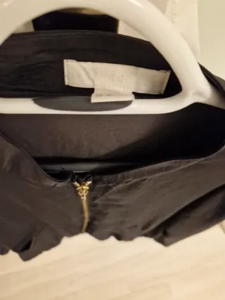 Chaqueta bomber negra