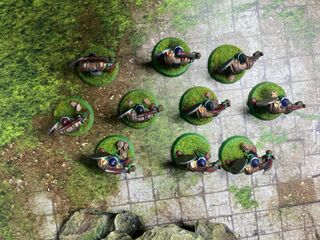 10 Guerreros Orcos Warhammer Espada y Escudo