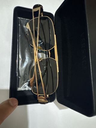 Gafas Versace Doradas y Negras