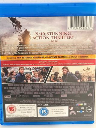 Guerra Mundial Z Blu-ray Edición Extendida