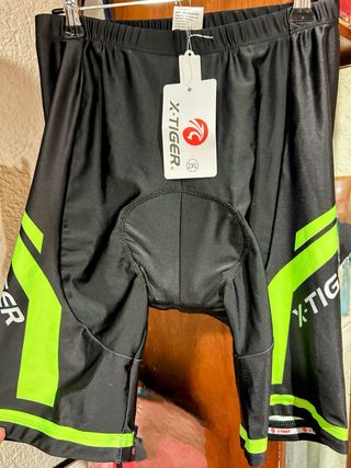 Culote Ciclismo X-TIGER 2XL Negro/Verde