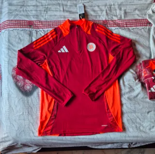Felpa As Roma  Adidas Aeroready Rossa /Arancione L