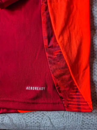 Felpa As Roma  Adidas Aeroready Rossa /Arancione L