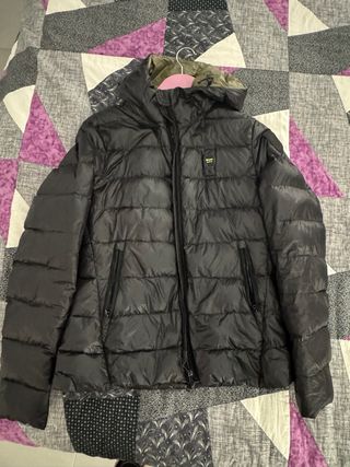 Chaqueta Blauer Negra y Verde Militar