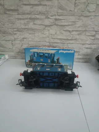 Playmobil Vagón Azul 4100 Caja Original